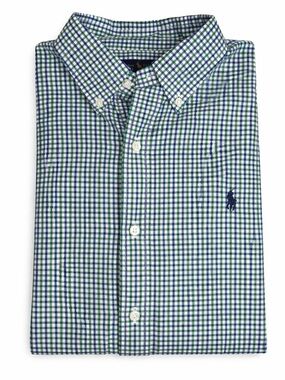 Polo Ralph Lauren Classic Fit - Blue/Green Button-Down Shirt – Size Large